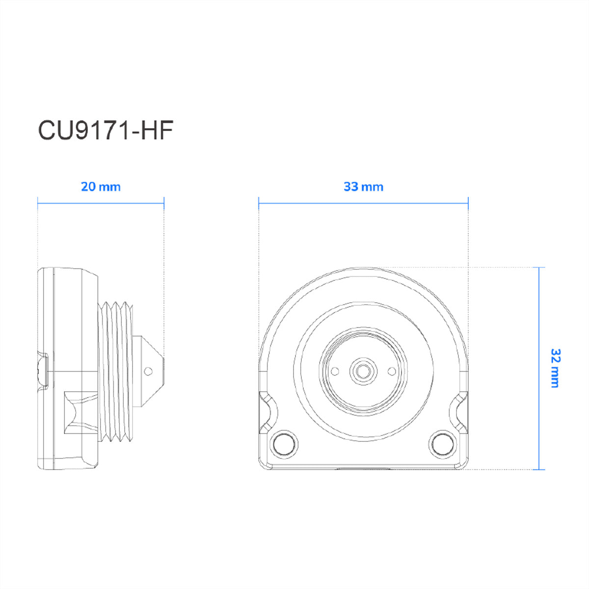 VIVOTEK CU9171-HF Kameraeinheit (Pinhole, flach) – 4 MP, 30 fps – 1/1.8" CMOS – für VIVOTEK VC9101