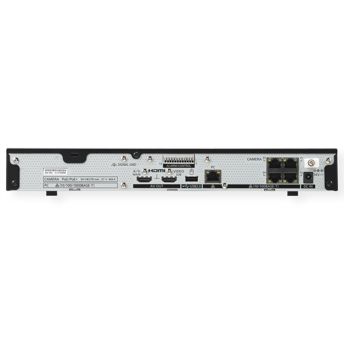 i-PRO WJ-NU101KG NVR – 4× PoE – 4K