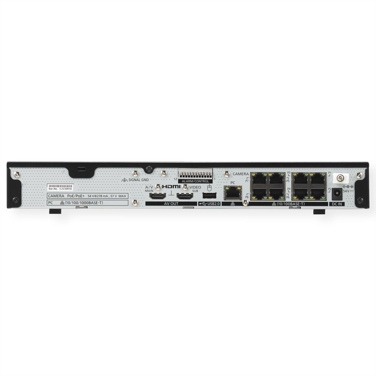 i-PRO WJ-NU300KG NVR – 16 Kanäle, 4K, 8× PoE, HDMI 4K