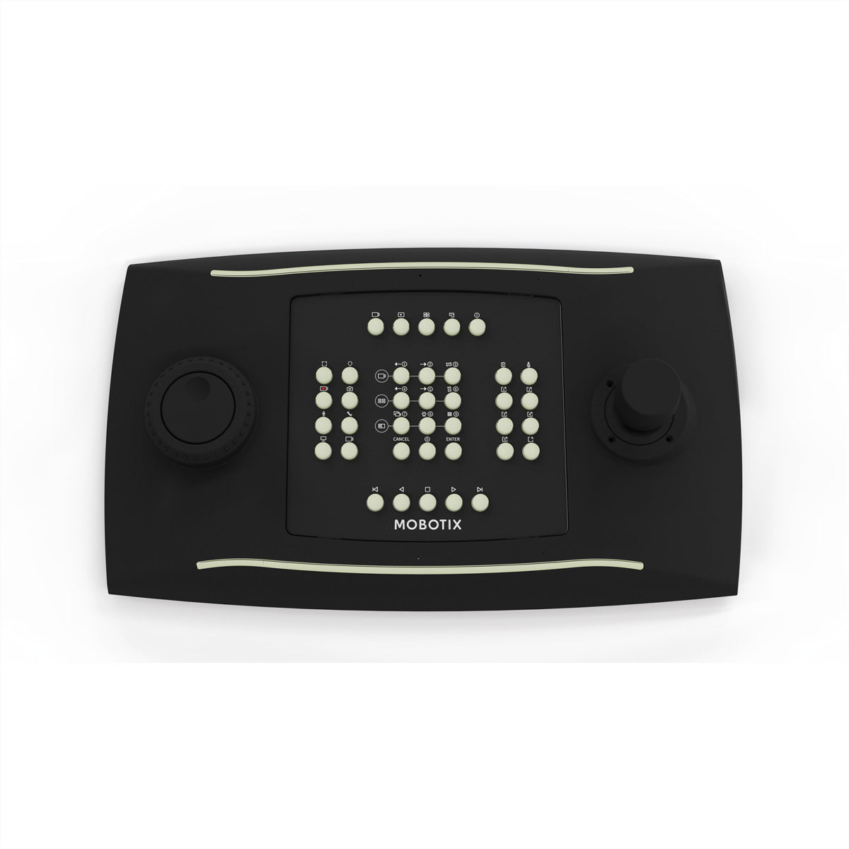 Mobotix PTZ-Keyboard – Bedienpult – kabelgebunden (USB 2.0) – beleuchtete Tasten – schwarz – für MOBOTIX HUB