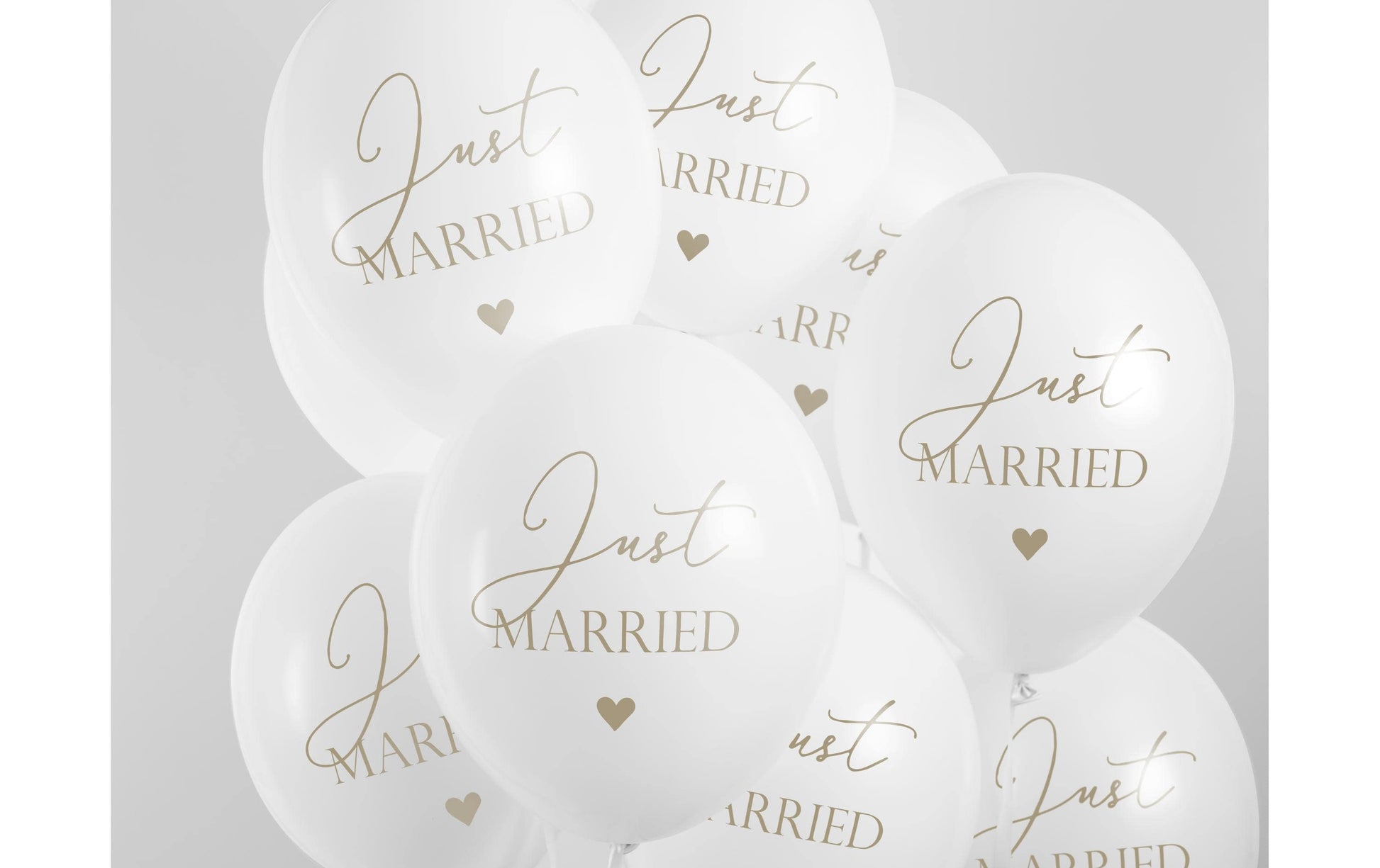 PartyDeco Hochzeitsballons – Weiss – Ø 30 cm – Latex – 6 Stk