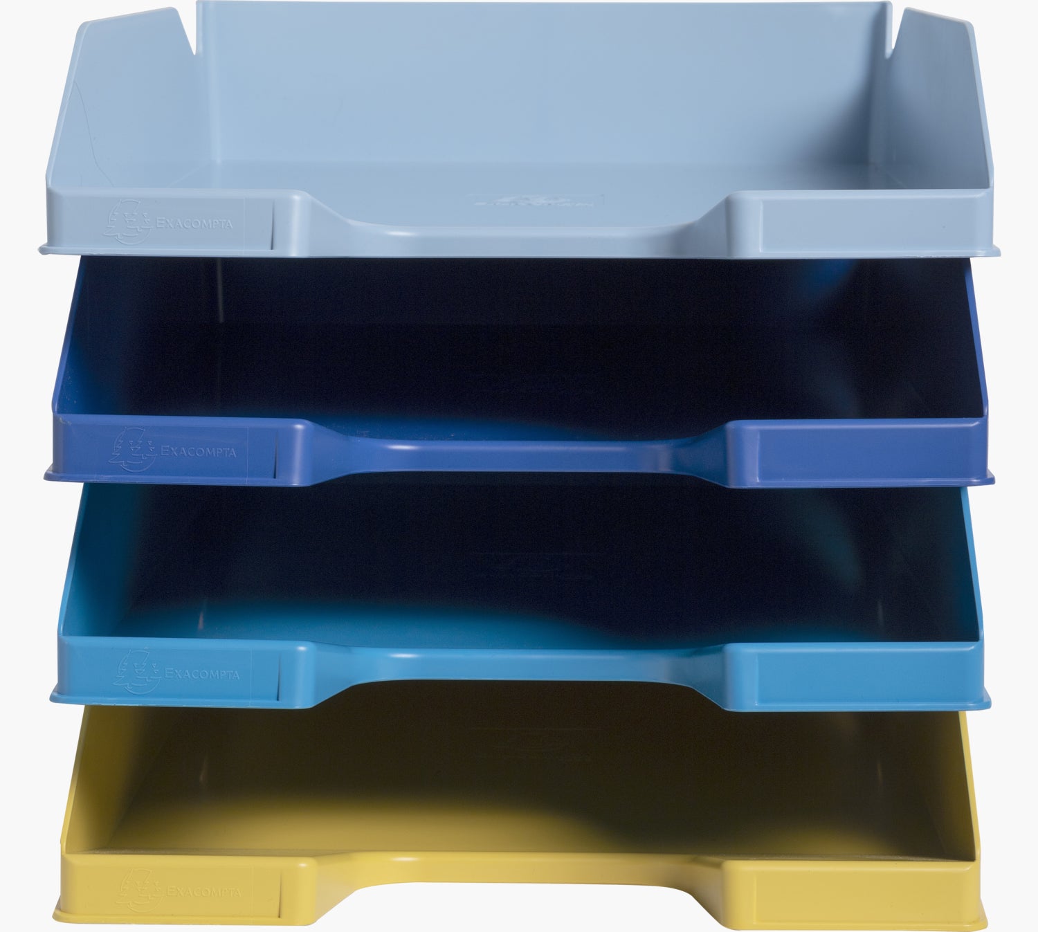 Exacompta Briefablage COMBO MIDI Bee Blue – für A4+ Papier – 346 × 254 × 243 mm
