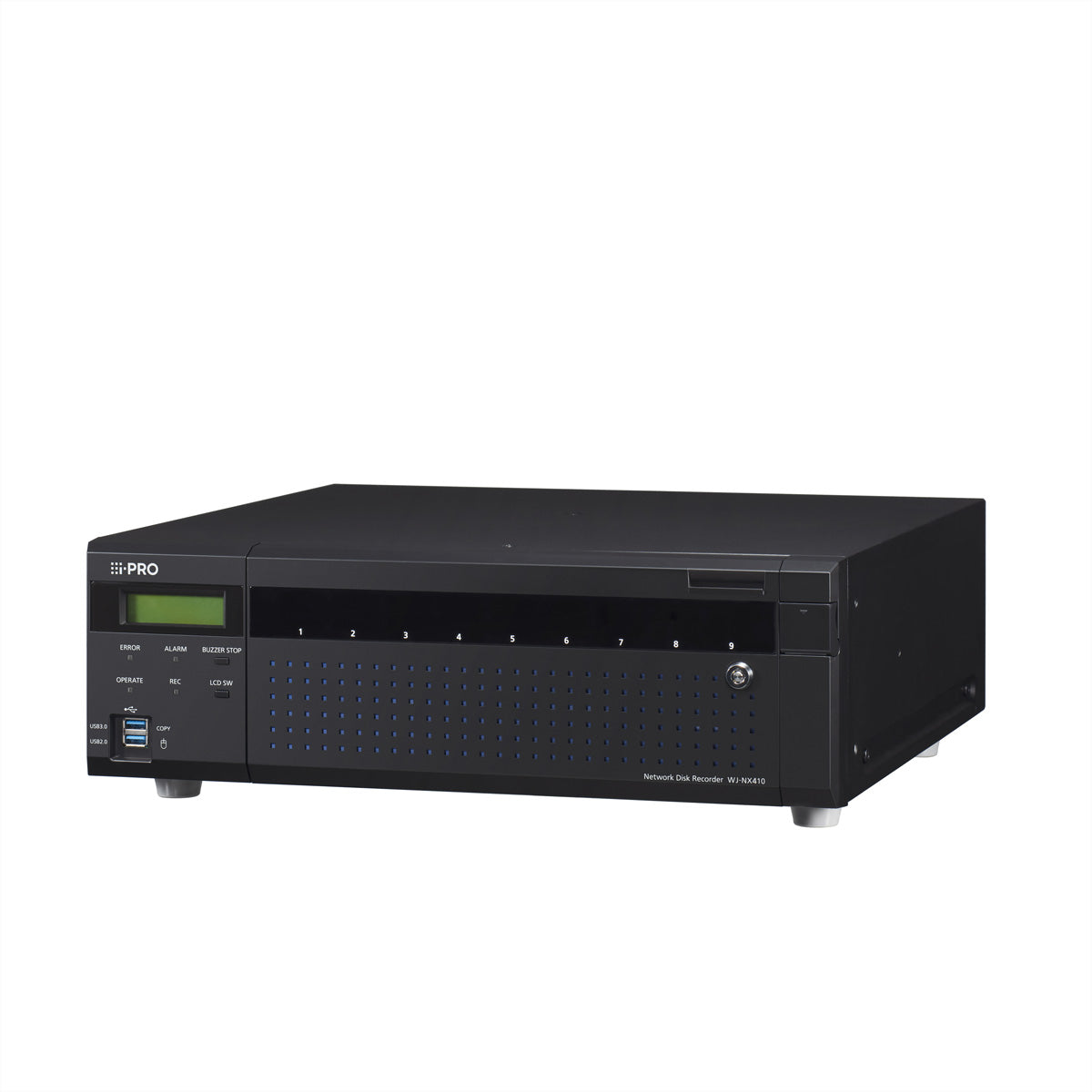i-PRO NX WJ-NX410KG NVR – 64 Kanäle, 4K, 9× HDD-Slots, RAID 1/5/6, 2× HDMI 4K
