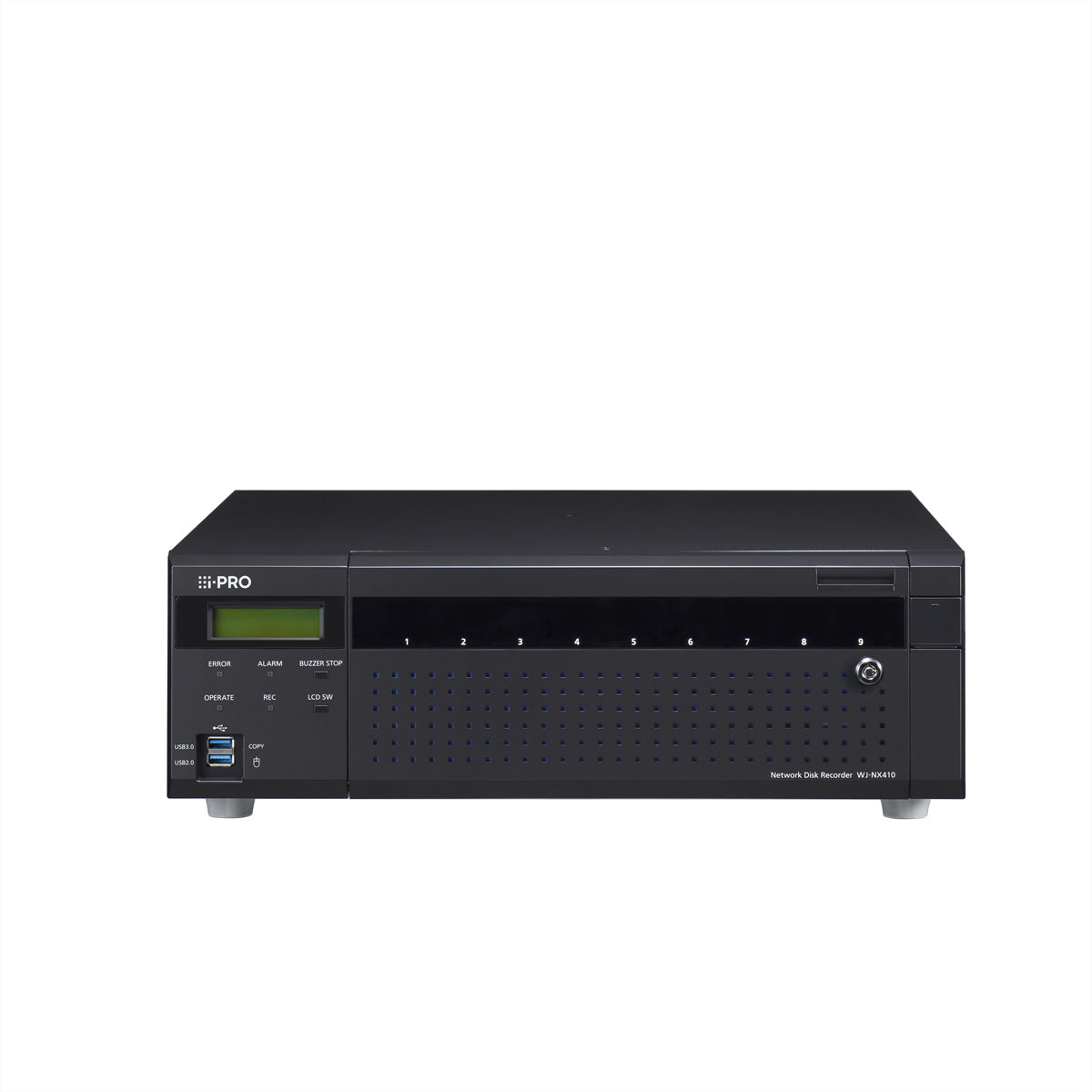 i-PRO NX WJ-NX410KG NVR – 64 Kanäle, 4K, 9× HDD-Slots, RAID 1/5/6, 2× HDMI 4K