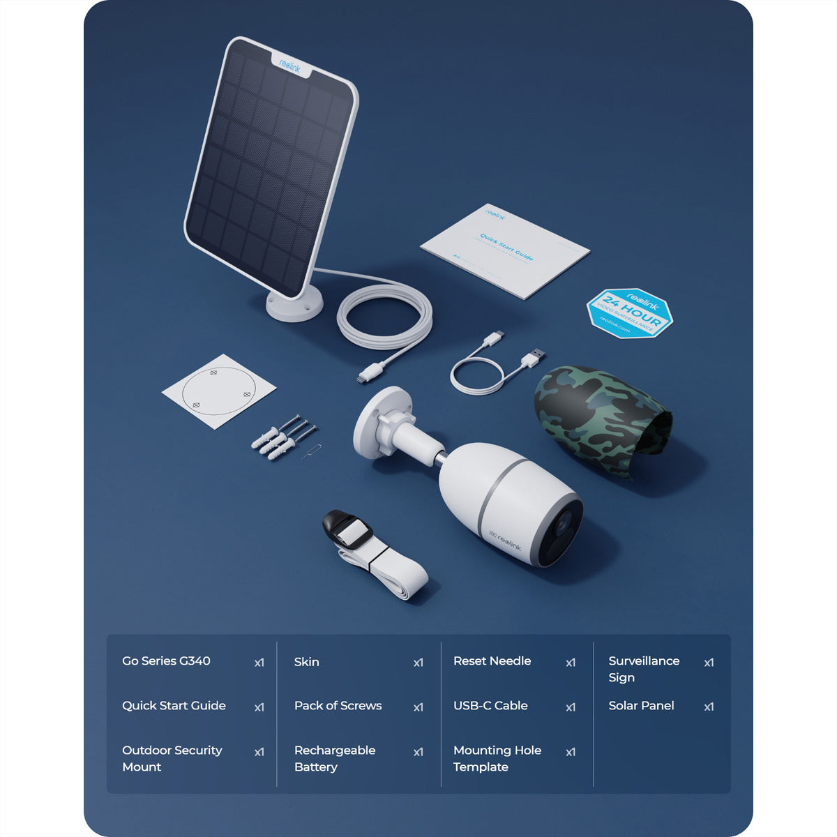 Reolink G340 Bullet – 4K – 2,8 mm – 4G/LTE – IP65