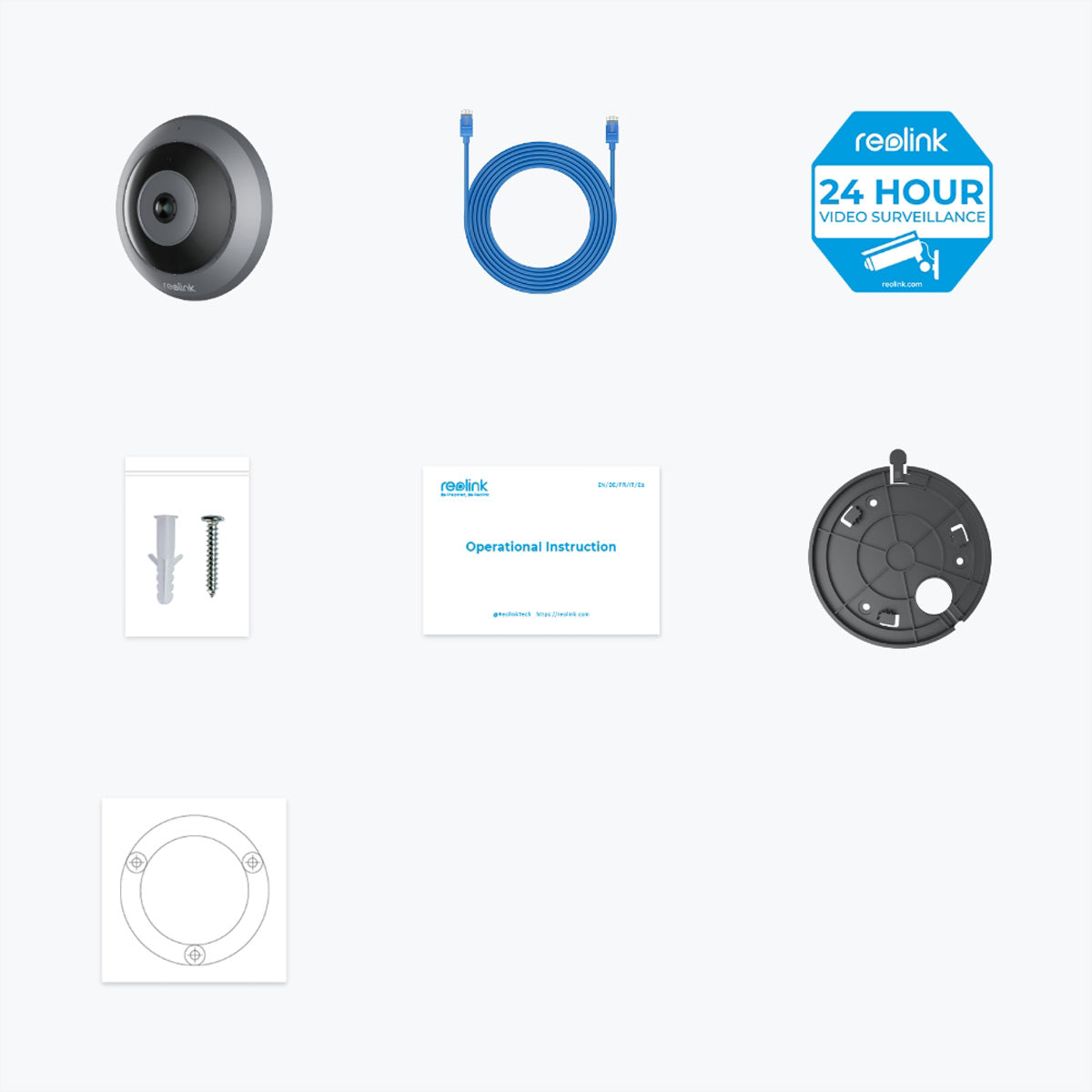 Reolink P520 Fisheye – 6,5 MP – 180° – PoE – Indoor