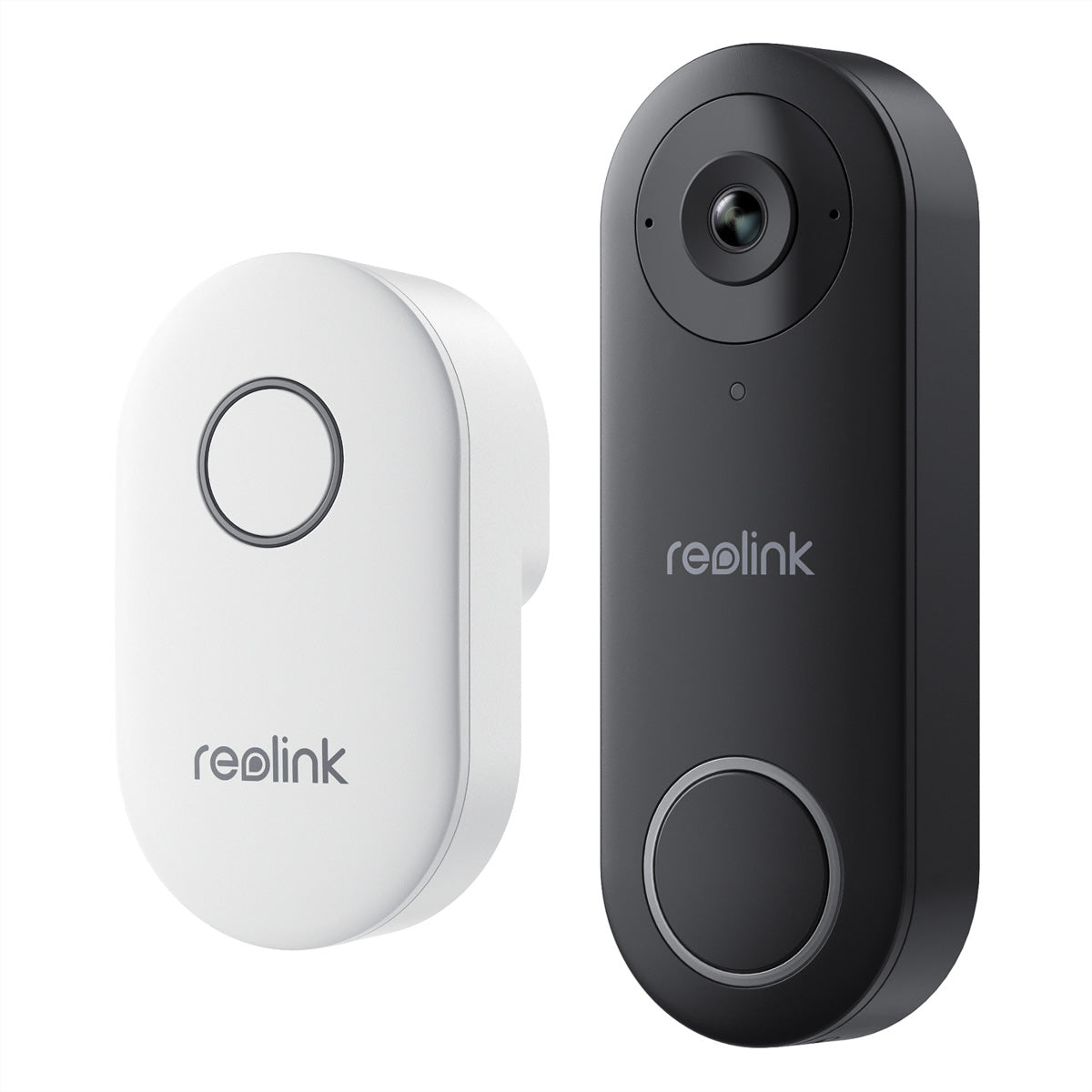 Reolink D340W Video-Türklingel – 5 MP, 134°/97°, IR, WLAN, IP65, Schwarz/Weiss