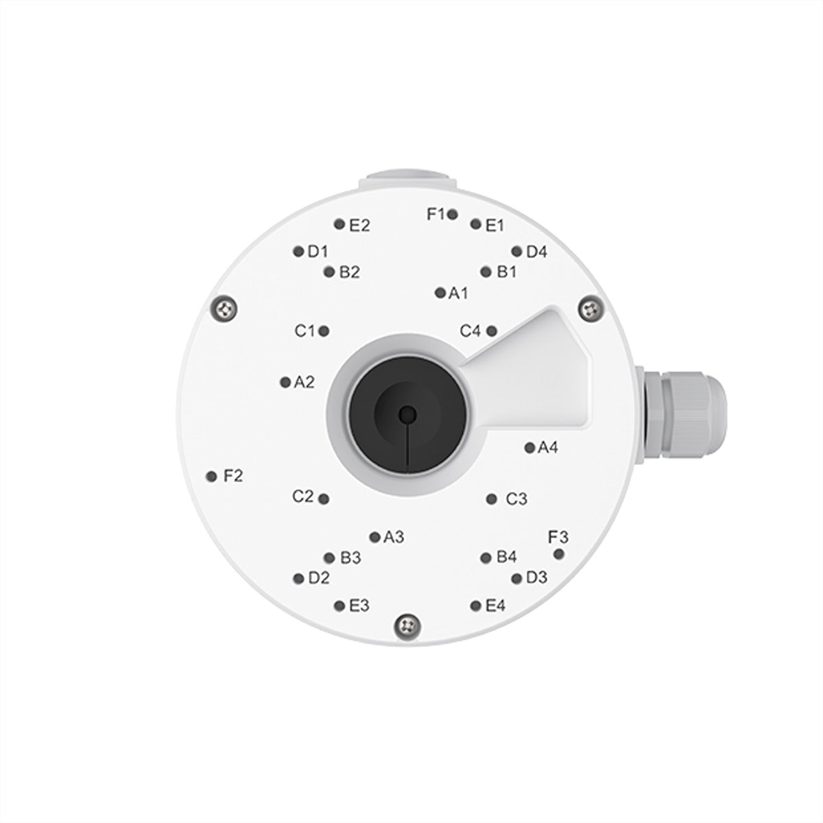 Reolink D20 Anschlussdose – Aluminium, Weiss – Für Reolink-Kameras (z. B. RLC-822A, RLC-842A u. a.)