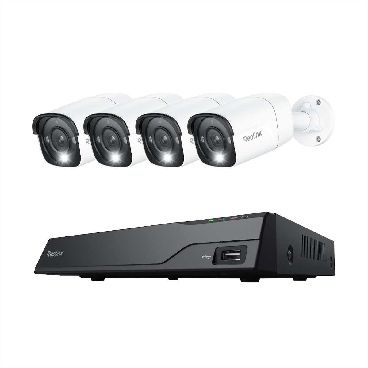 Reolink NVS8-12MB4 NVR Kit – 8-Kanal PoE NVR + 4× 5MP Kameras – IP67