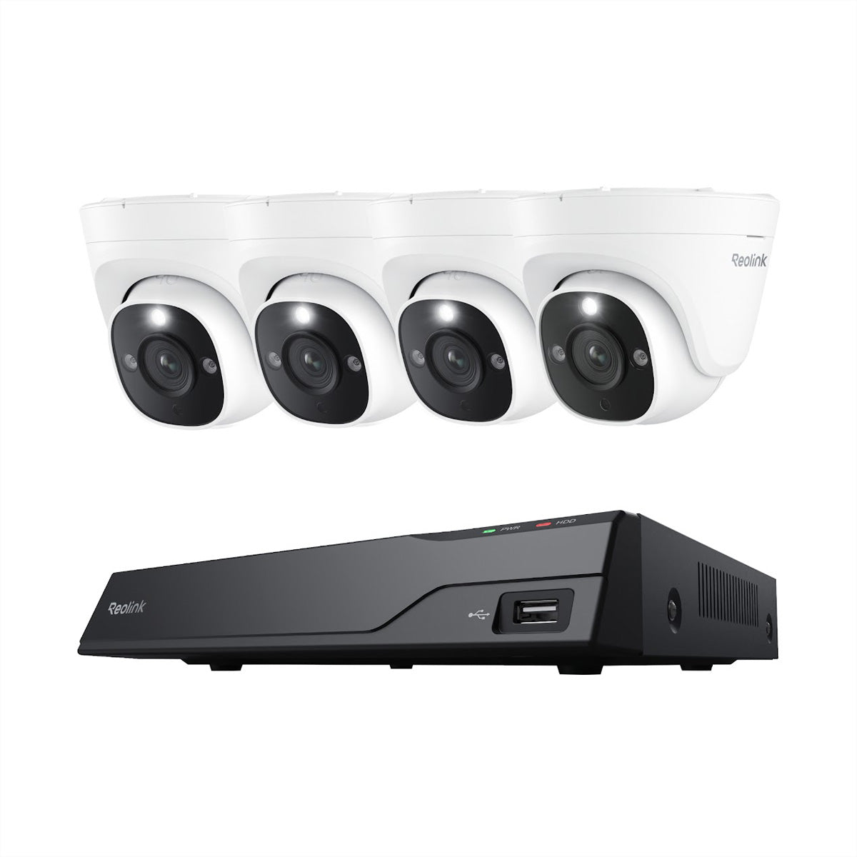 Reolink NVS8-12MD4 – NVR 12 KANÄLE, 4× 5MP Kameras – PoE – IP67