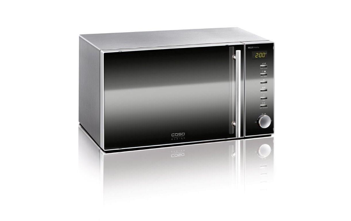 Caso Grill-Mikrowelle MG20 Menu – 20 l, Grill, 800 W – Schwarz