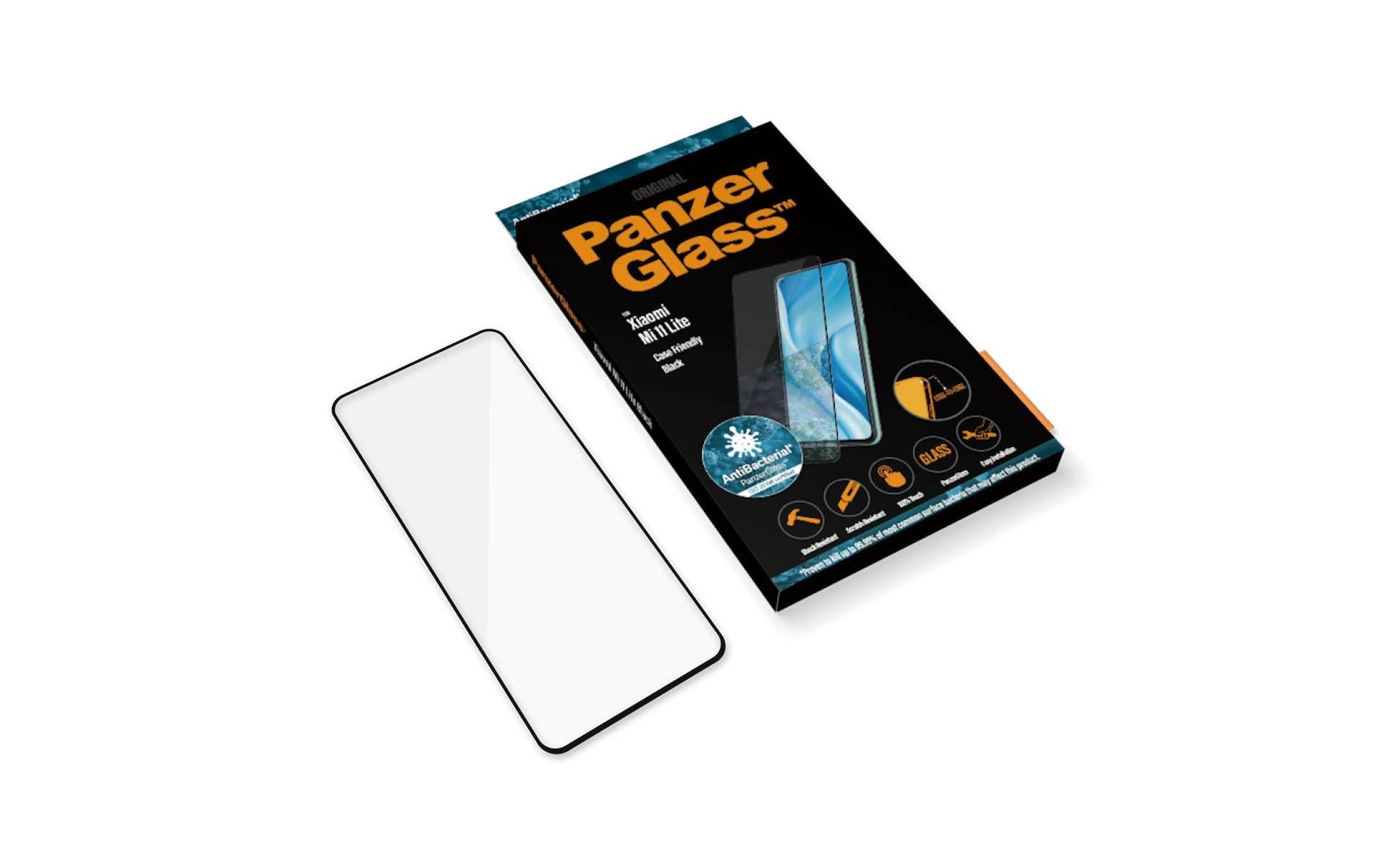 PanzerGlass Displayschutz (Panzerglas), Case Friendly – für Xiaomi Mi 11 Lite