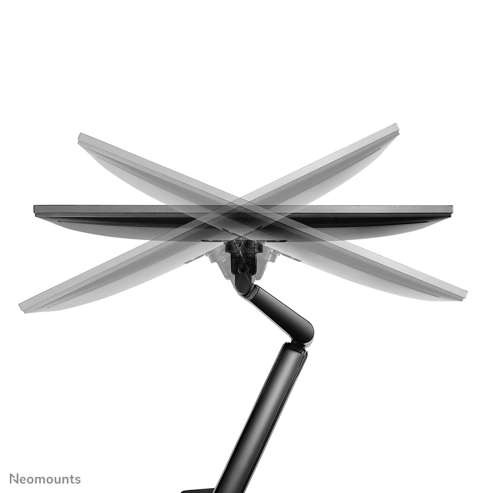 Neomounts DS70-810BL1 – Monitorarm, Single, bis 32", 1–9 kg, gasunterstützt, 180°-Stopp, schwarz