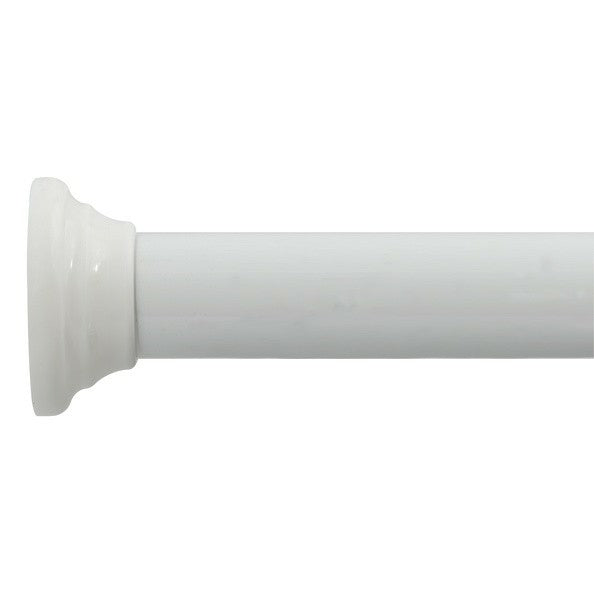 Spirella Badetuchstange Kreta – 125–220 cm, Aluminium, ohne Bohren, Weiss