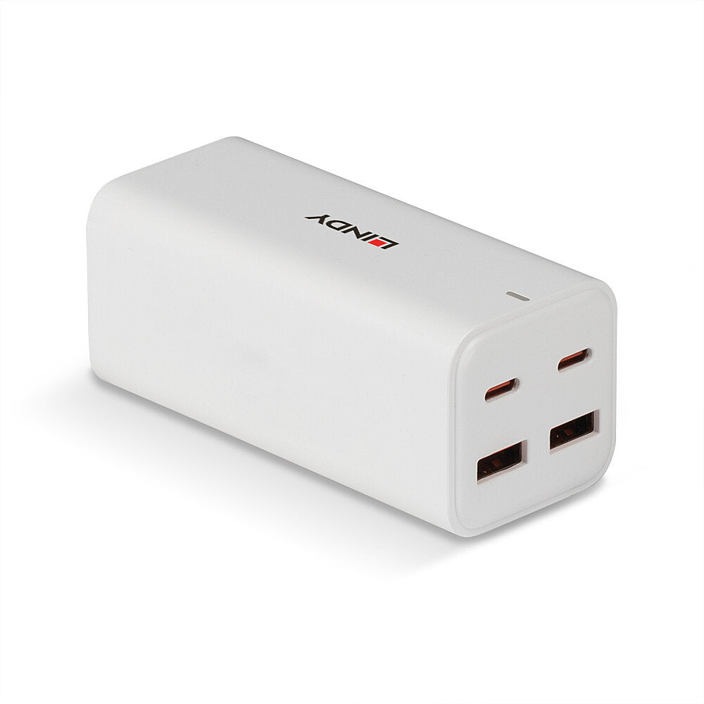 Lindy Ladegerät – 100 W, 4× USB (USB-C + USB-A), GaN