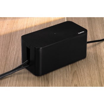 Hama Mini Kabelkanal 230 × 118 mm – zuschneidbar – für Kabel bis Ø 15 mm – schwarz – Kunststoff