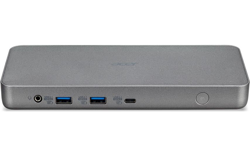 Acer D501 Dockingstation – USB-C, 2× DP, 2× HDMI, 4× USB-A, 2× USB-C, 60 W PD, GbE, 3,5 mm Audio