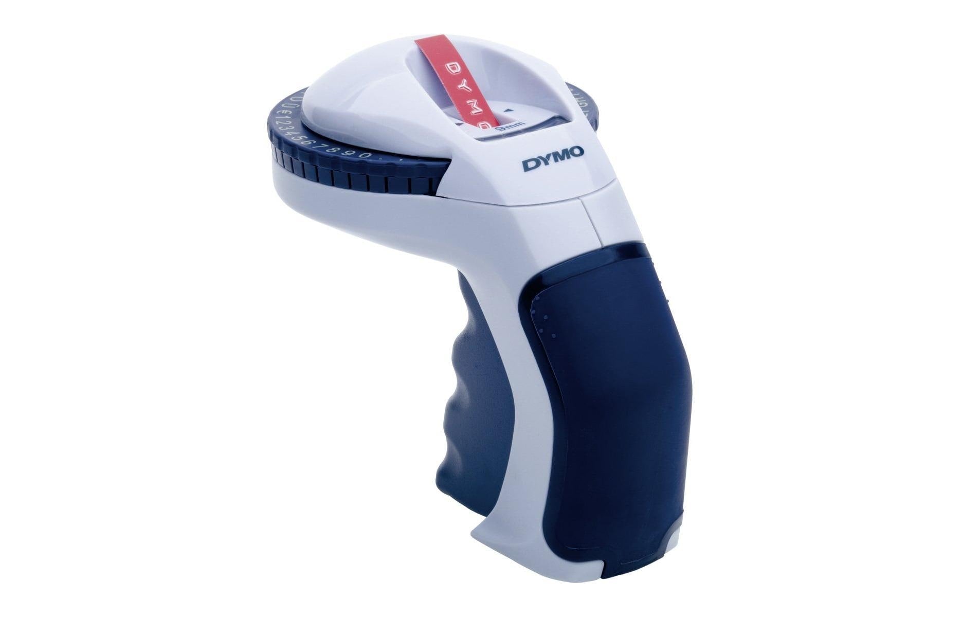 DYMO Omega – Beschriftungsgerät für Prägebänder 9 mm, Schrifthöhe 3,7 mm, Soft-Touch-Griff