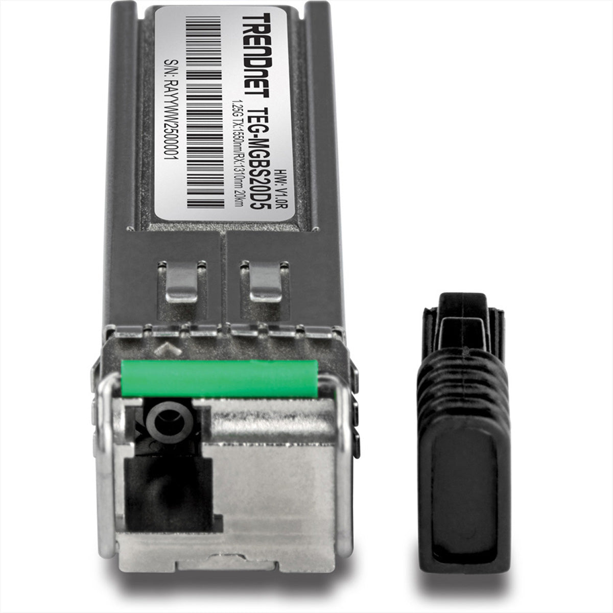 TRENDNET TEG-MGBS20D5 SFP-Transceiver – 1 Gbit/s, Singlemode LC, Tx 1550 / Rx 1310 nm, 20 km, 1000BASE-LX