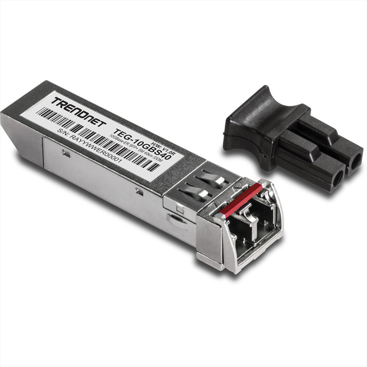 TRENDnet TEG-10GBS40 SFP-Transceiver – 10 Gbit/s, Singlemode LC 1550 nm, 40 km, DDM – für SFP+ Slots