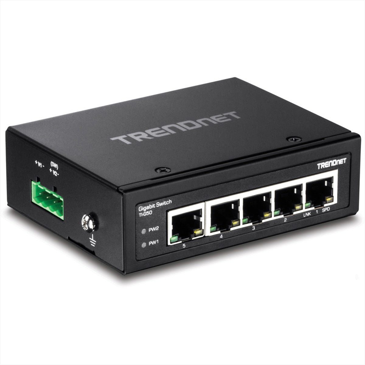 Trendnet TI-G50 – Unmanaged Switch – 5× 1G, DIN-Rail, IP30