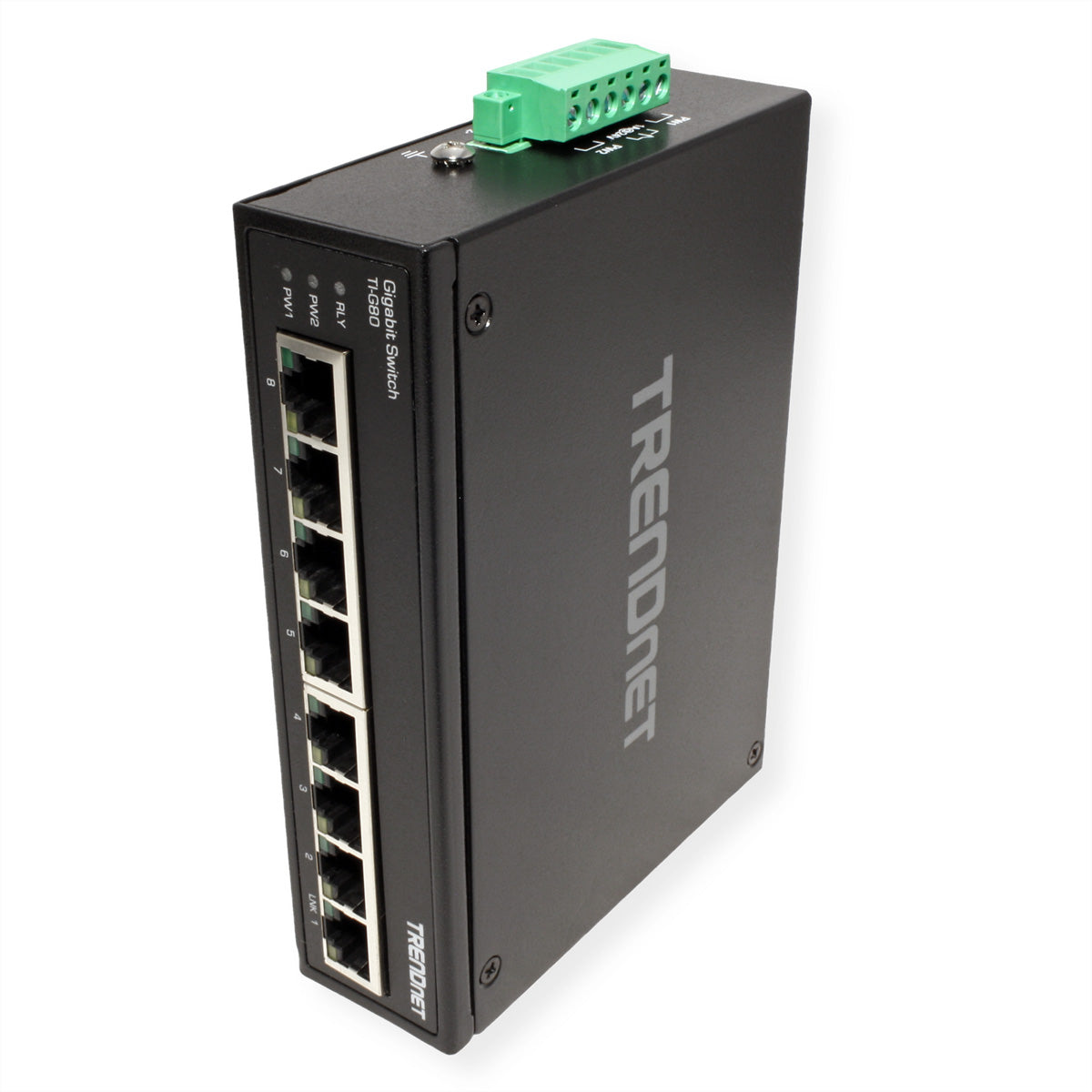 TRENDnet TI-G80 – Unmanaged L2 Switch – 8× 1G, DIN-Rail