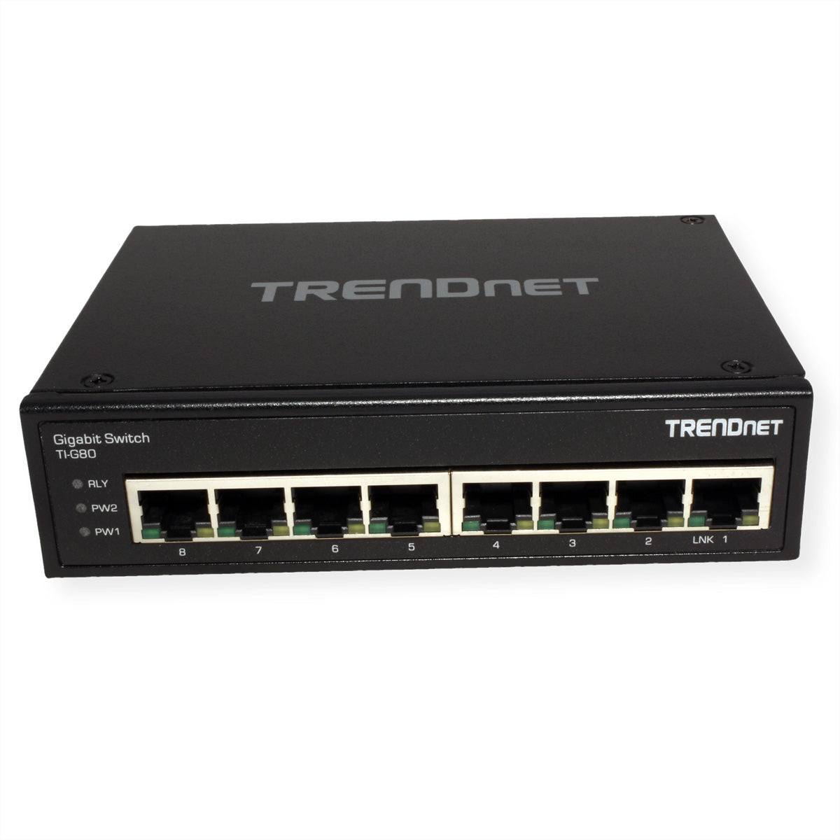 TRENDnet TI-G80 – Unmanaged L2 Switch – 8× 1G, DIN-Rail