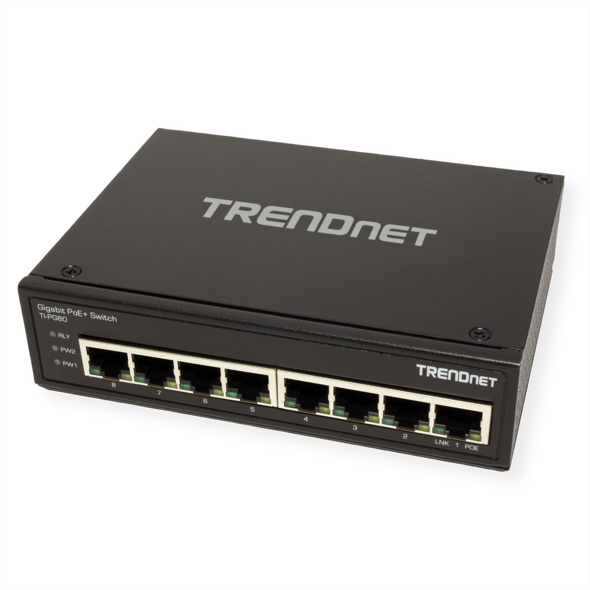 TRENDnet TI-PG80 – Switch – 8×GbE, L2, PoE+ 200 W