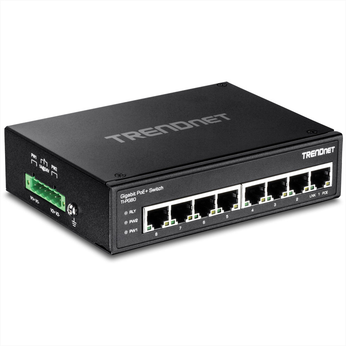 TRENDnet TI-PG80 – Switch – 8×GbE, L2, PoE+ 200 W