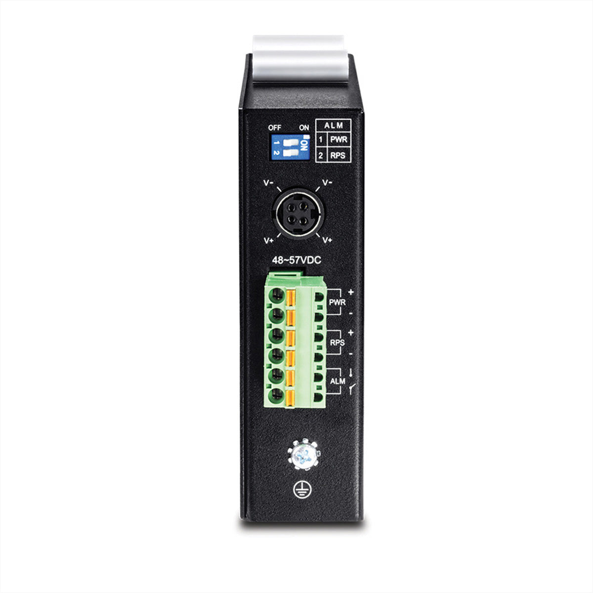 TRENDnet TI-PG541 – Unmanaged L2 Switch – 5× 1G, 1× SFP, PoE+, PoE-Budget 120 W, DIN-Rail