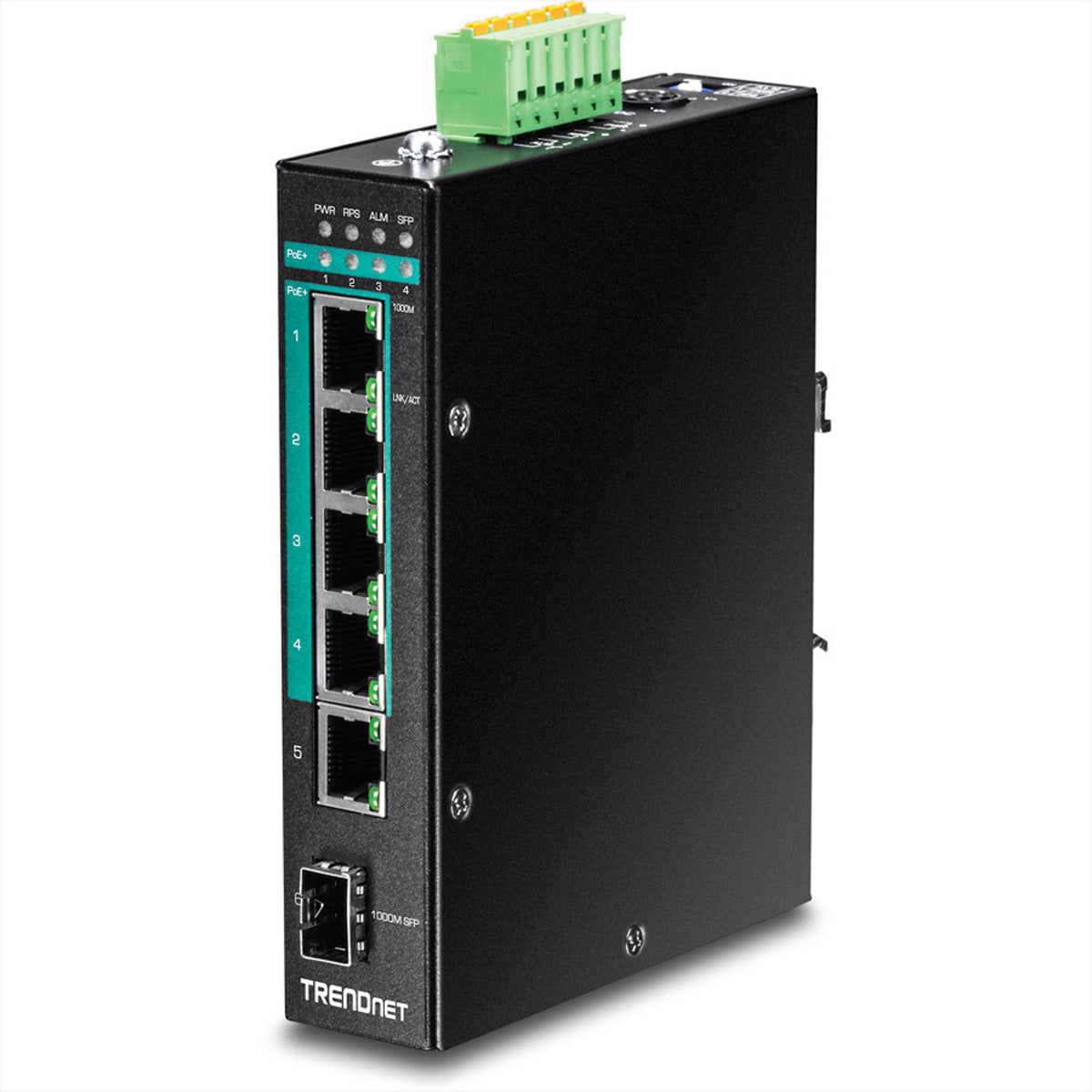 TRENDnet TI-PG541i – Managed Switch – 5×GbE, 1×SFP, L2+, PoE+ 120 W
