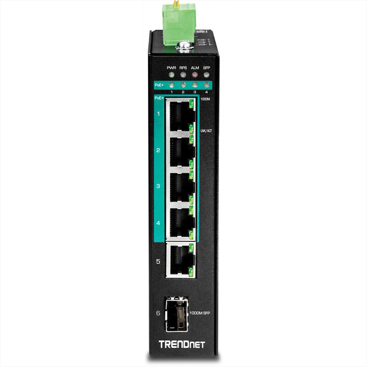 TRENDnet TI-PG541i – Managed Switch – 5×GbE, 1×SFP, L2+, PoE+ 120 W