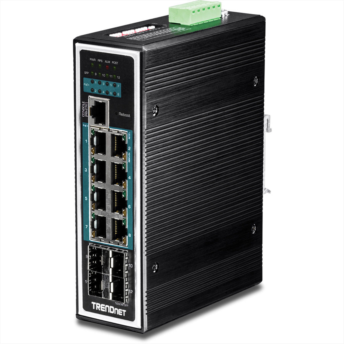 TRENDnet TI-PG1284i – Managed Switch – 8×GbE, 4×SFP, L2+, PoE+ 240 W