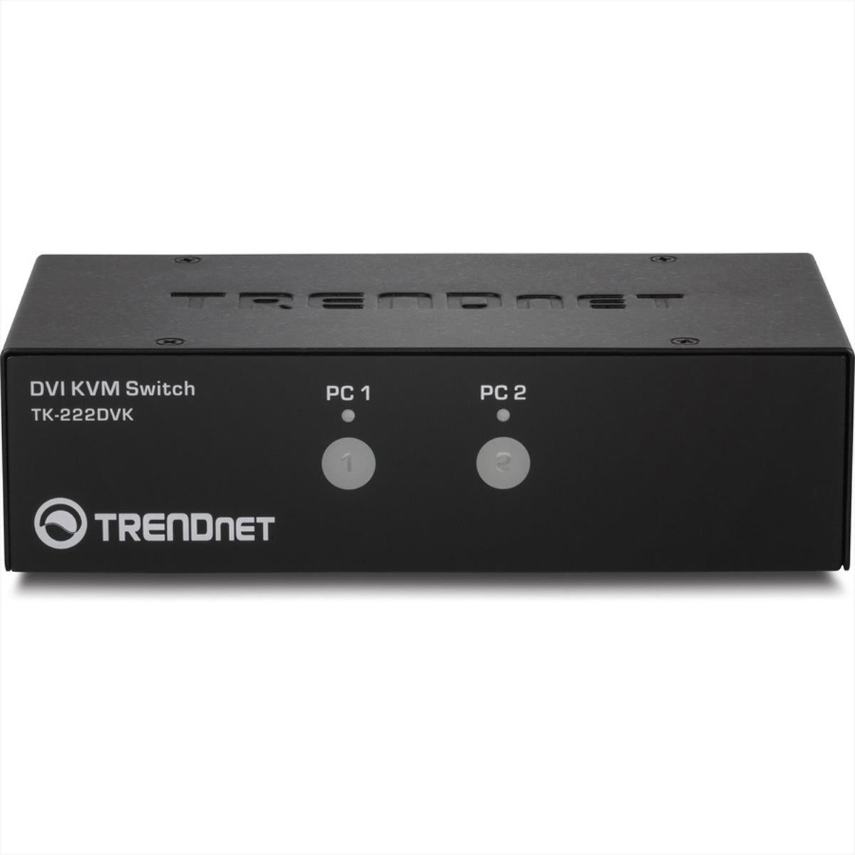 TRENDnet TK-222DVK – 2-Port DVI-I KVM-Switch – 2560 × 1600/60 Hz, USB 2.0-Hub, Audio
