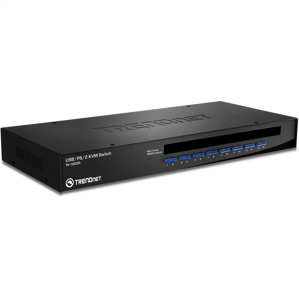Trendnet TK-1603R – 16-Port VGA KVM-Switch – 2048 × 1536, USB, Rack 1U, für Windows/Linux/Mac OS