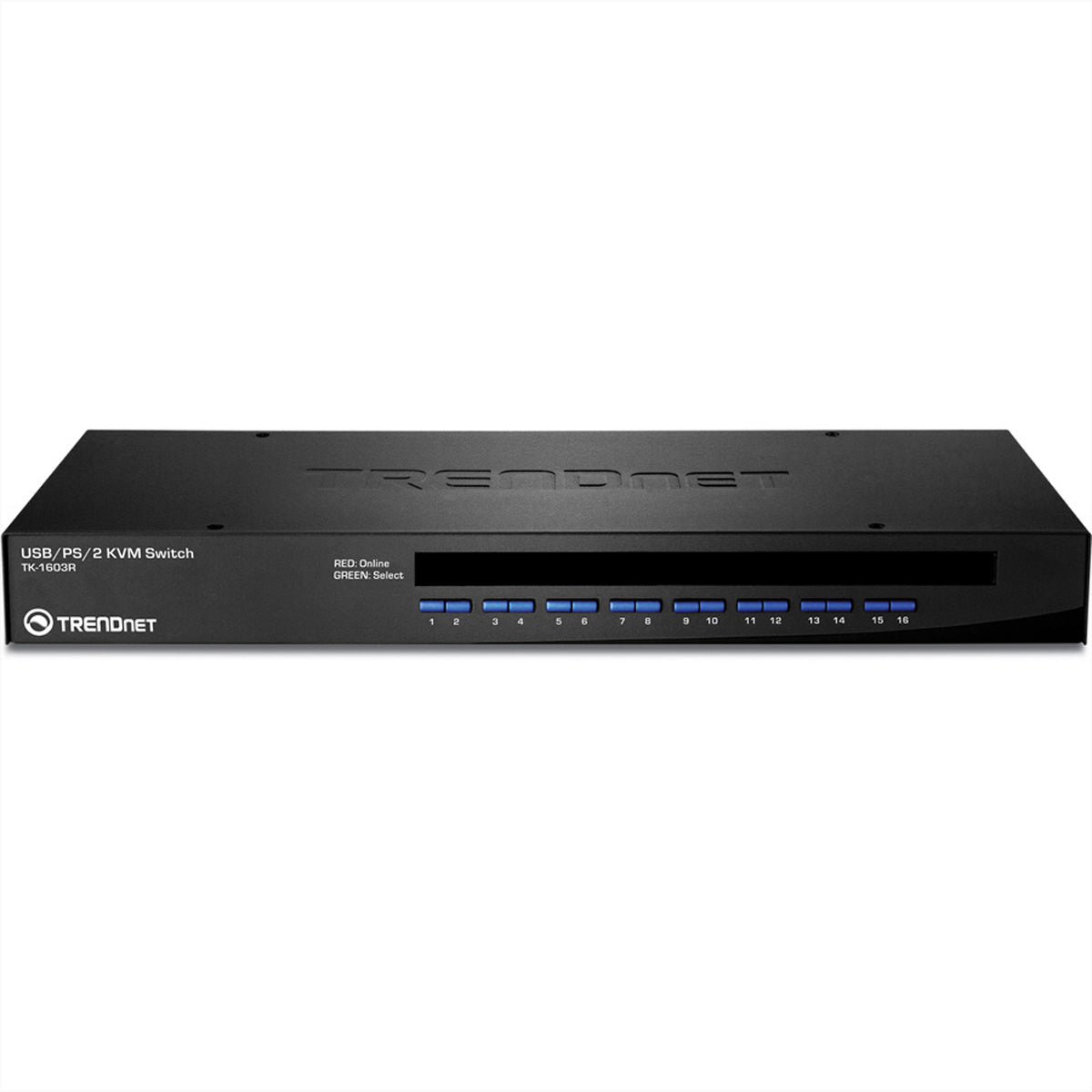 Trendnet TK-1603R – 16-Port VGA KVM-Switch – 2048 × 1536, USB, Rack 1U, für Windows/Linux/Mac OS