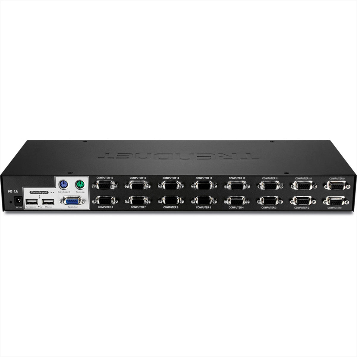 Trendnet TK-1603R – 16-Port VGA KVM-Switch – 2048 × 1536, USB, Rack 1U, für Windows/Linux/Mac OS