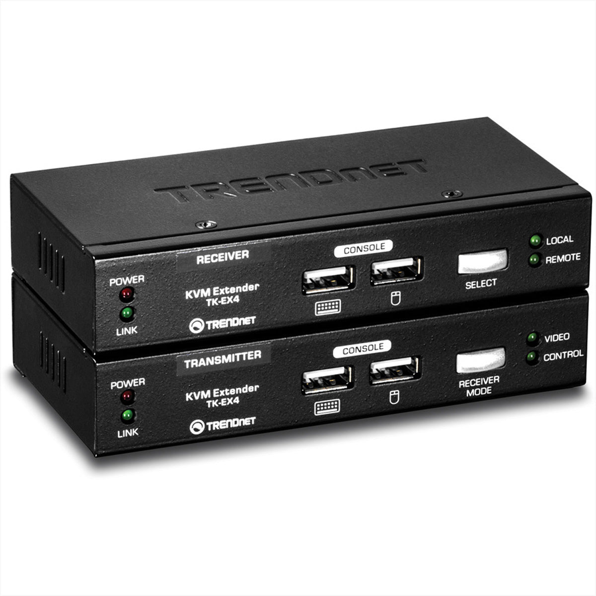 TRENDnet TK-EX4 – KVM-Extender-Set VGA – 1920 × 1200, USB, bis 100 m
