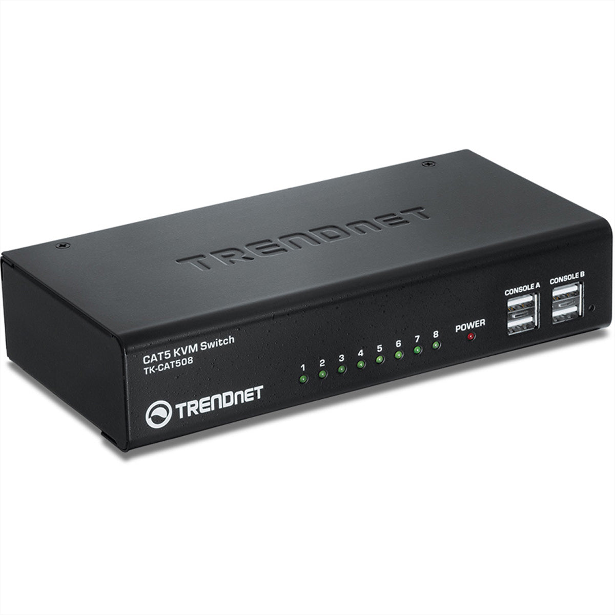 TRENDnet TK-CAT508 – 8-Port Cat 5 KVM-Switch (VGA) – 1600 × 1200/60 Hz – für TRENDnet TK-CAT5U/TK-CAT5P