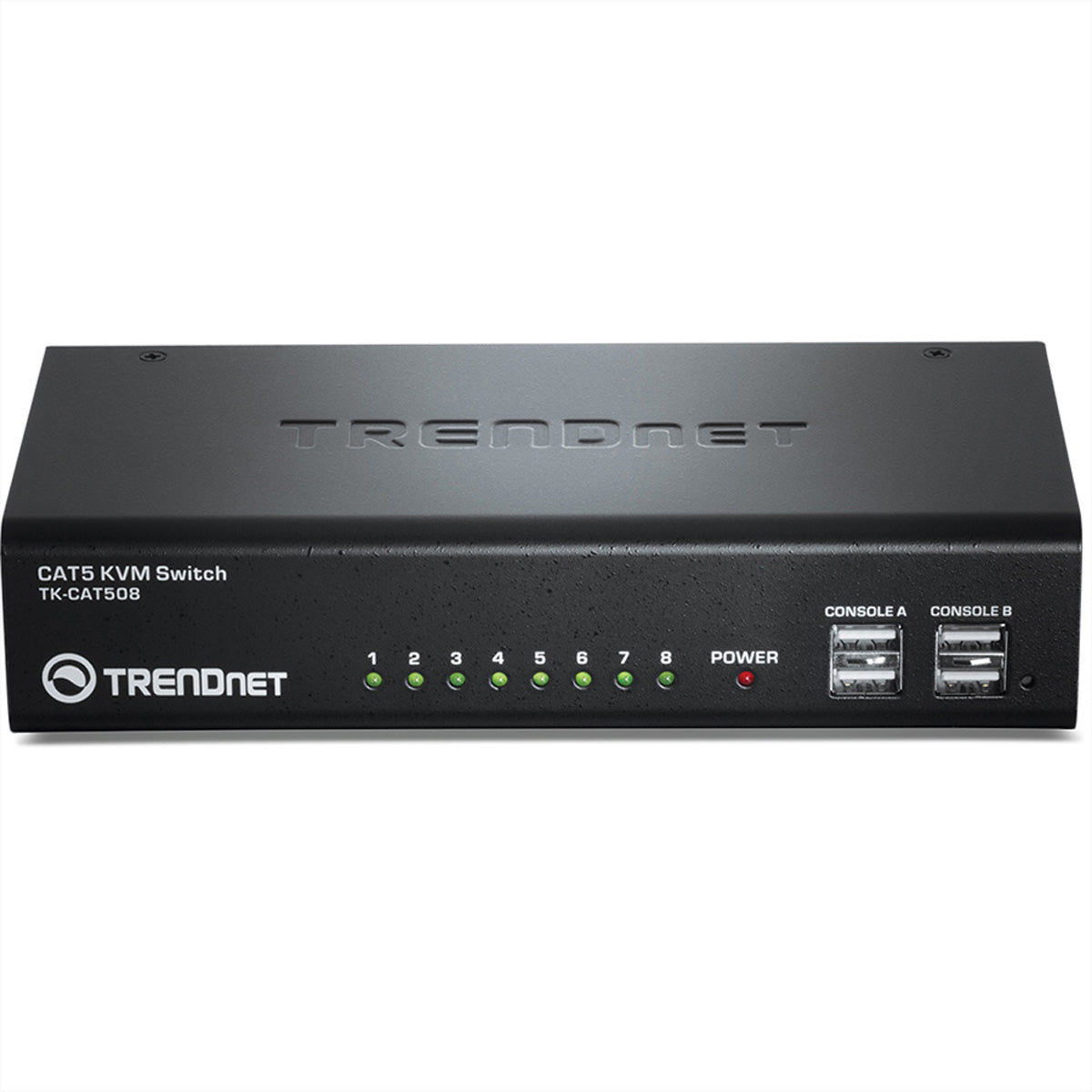 TRENDnet TK-CAT508 – 8-Port Cat 5 KVM-Switch (VGA) – 1600 × 1200/60 Hz – für TRENDnet TK-CAT5U/TK-CAT5P