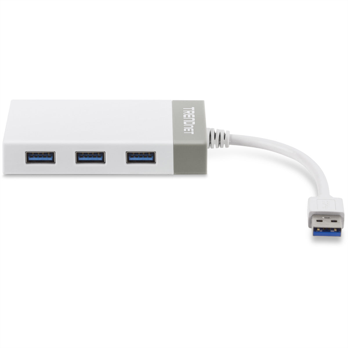 Trendnet TU3-ETGH3 USB-Hub – USB 3.0, 3× USB-A, GbE, für Windows/Mac