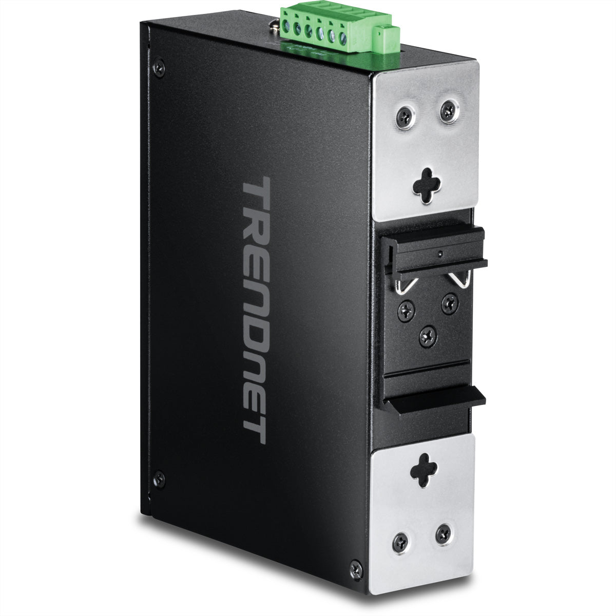 TRENDnet TI-PG62B – Unmanaged L2 Switch – 5× 1G (4× PoE+), 2× SFP, PoE-Budget 120 W, DIN-Rail
