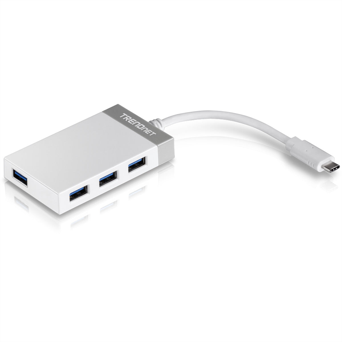 TRENDnet TUC-H4E USB-Hub – USB-C, 4× USB-A, 5 Gbit/s, für Windows/Mac