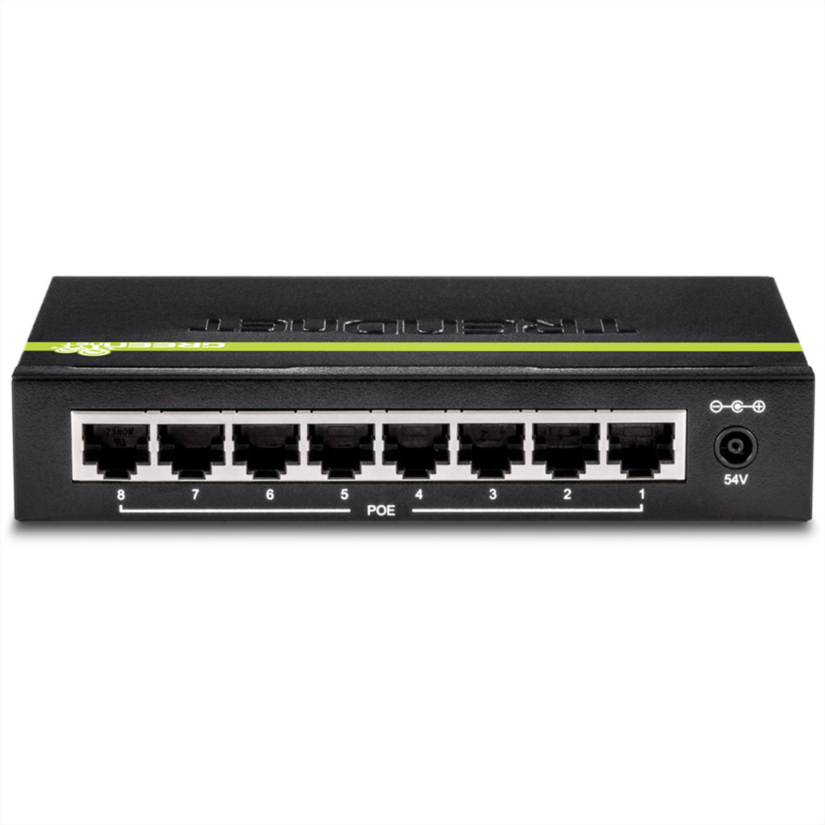 TRENDnet TPE-TG82g – Unmanaged Switch – 8× 1G, PoE+, PoE-Budget 61 W, Desktop
