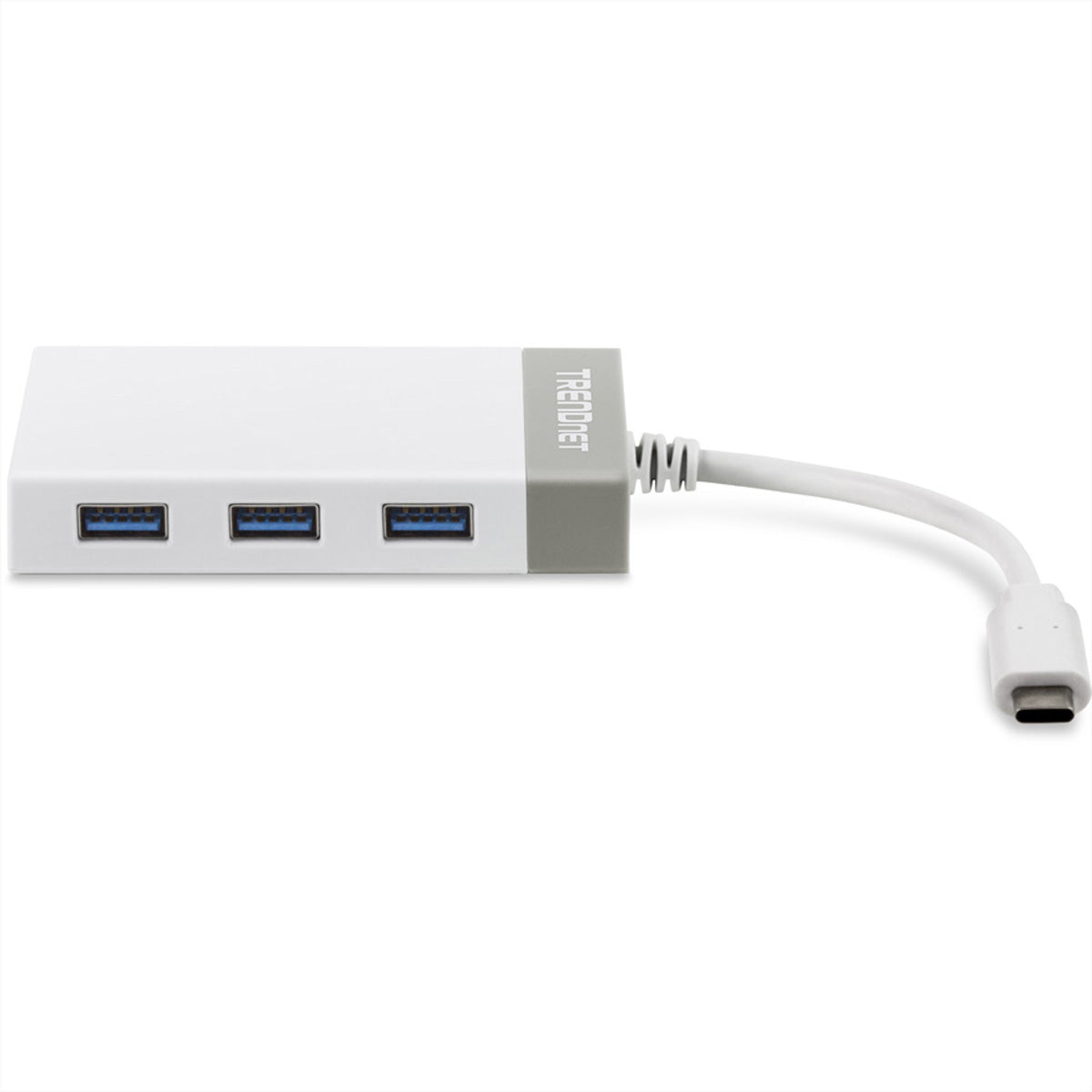 TRENDnet TUC-ETGH3 USB-Hub – USB-C, 3× USB-A, GbE, für Windows/Mac