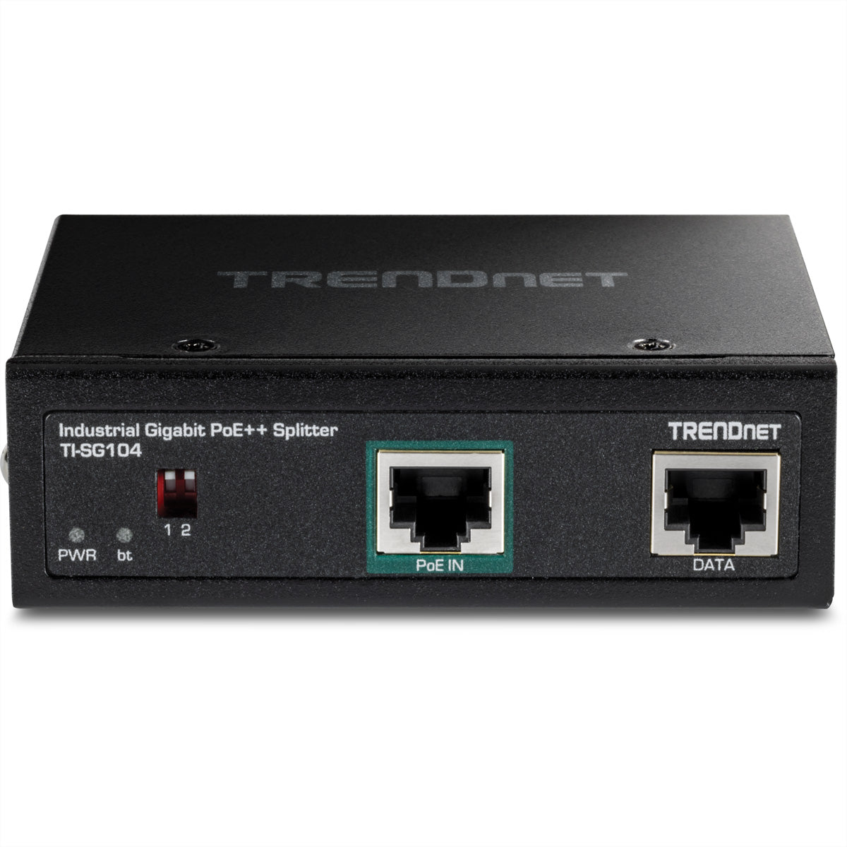 Trendnet TI-SG104 PoE-Splitter – PoE-Budget 90 W (IEEE 802.3bt), 2× 1G, Hutschiene