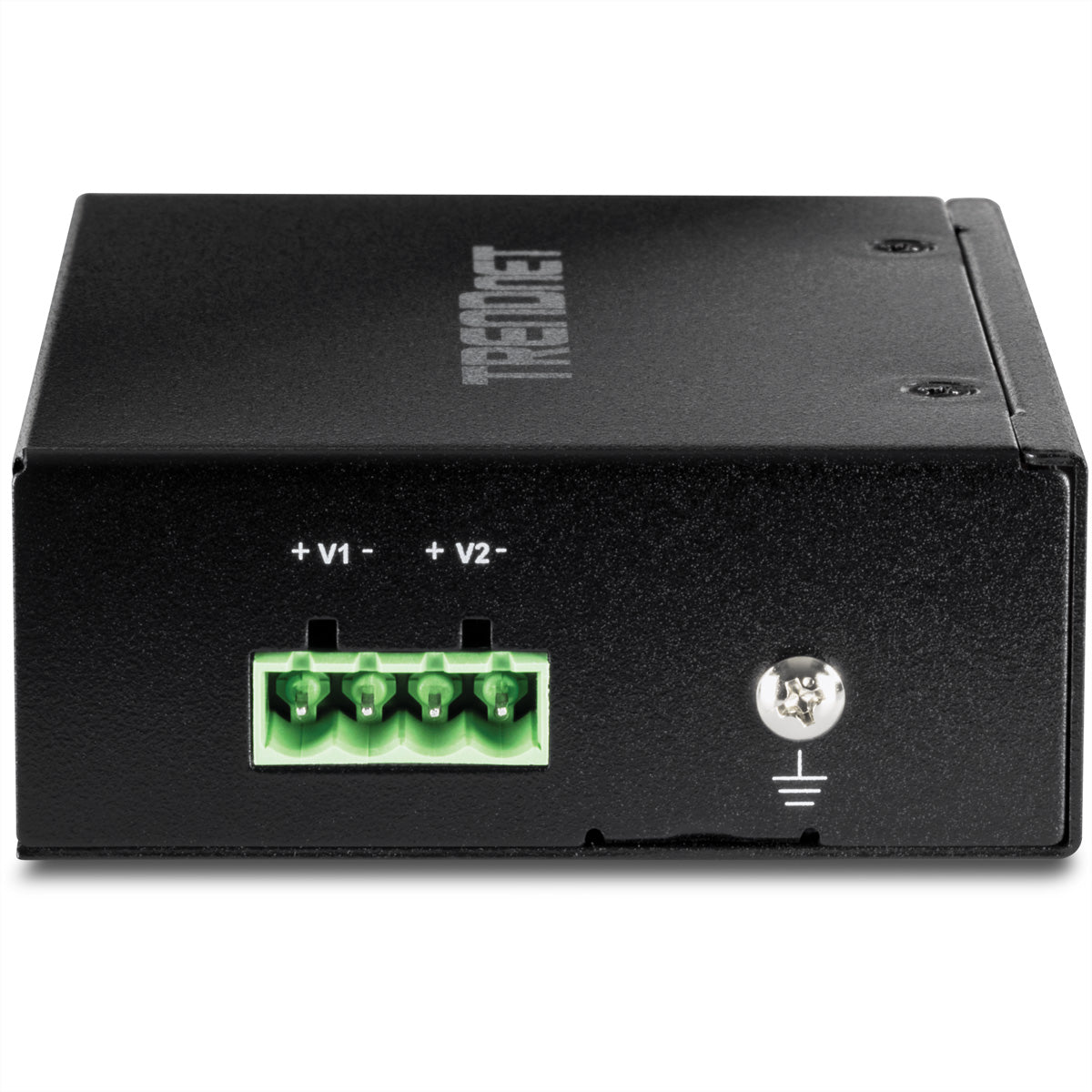 Trendnet TI-SG104 PoE-Splitter – PoE-Budget 90 W (IEEE 802.3bt), 2× 1G, Hutschiene