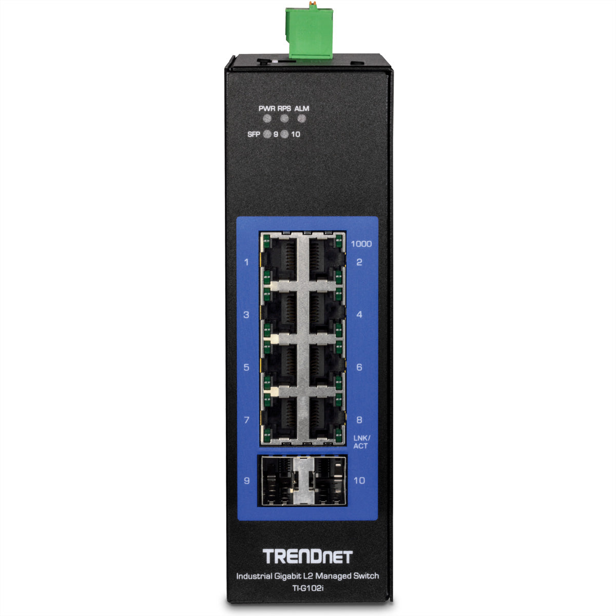 Trendnet TI-G102i – Verwalteter L2 Switch – 8× 1G, 2× SFP, DIN-Schiene