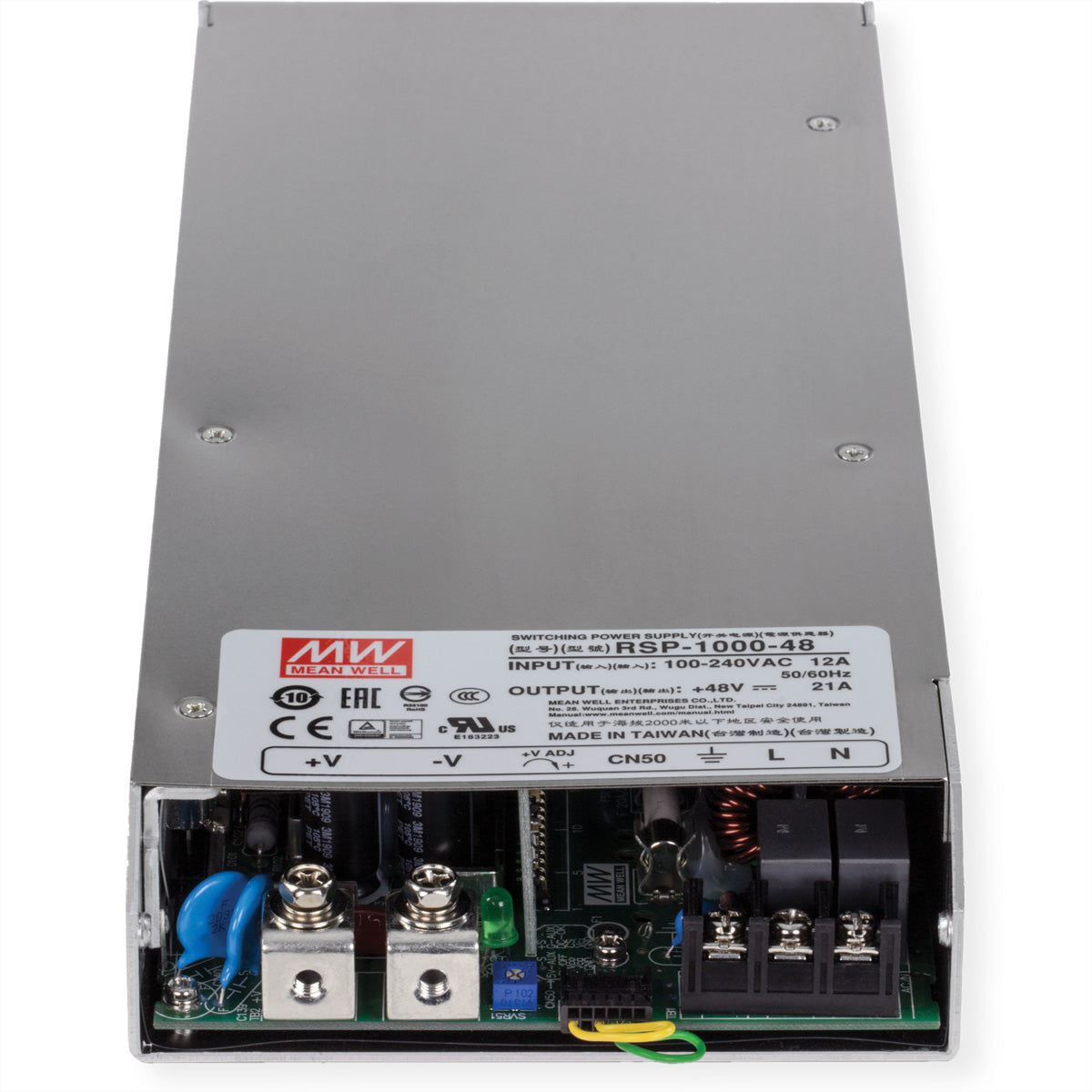 Trendnet TI-RSP100048 Netzteil 1000 W – 48 V DC/21 A, aktive PFC – für PoE-Switches und Wi-Fi-Access-Points