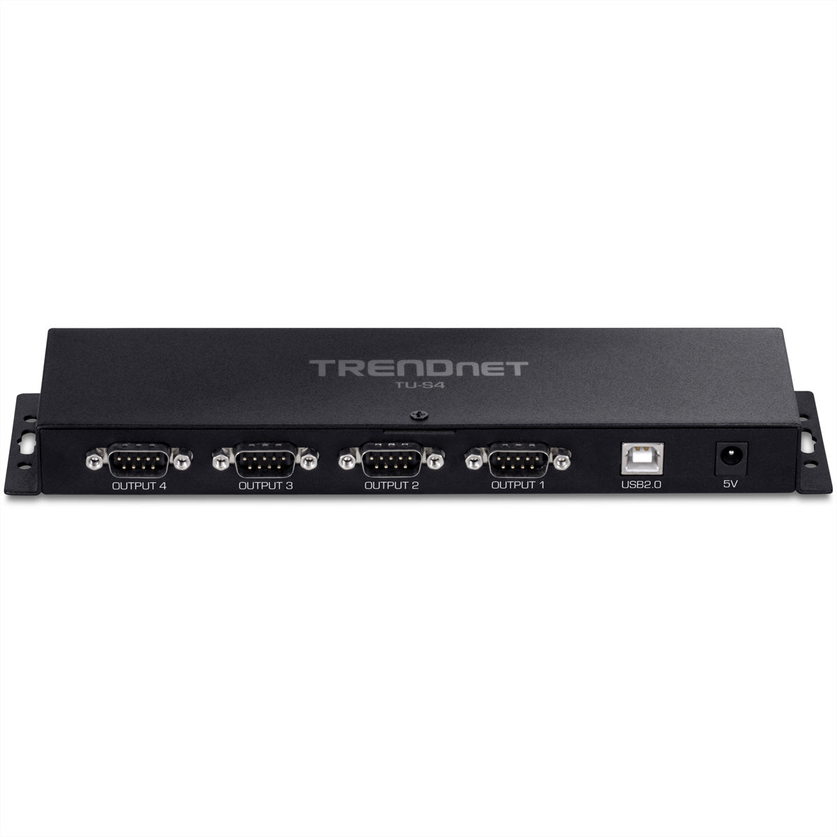 Trendnet TU-S4 USB-Seriell Kabel USB-A zu RS-232 – 4× RS-232, 1 m, Treiber, Netzteil – für Windows, Mac